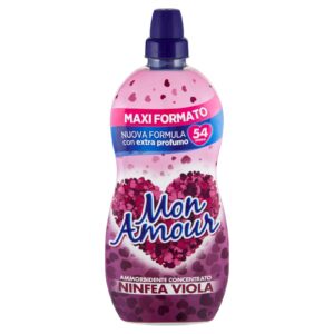 MON AMOUR KONZENTRIERTER WEICHSPÜLER, NEUE FORMEL MIT EXTRA PARFÜM, DUFT NACH LILA SEEROSEN, 54 WÄSCHEN, MAXI-FORMAT 1350 ML OKX