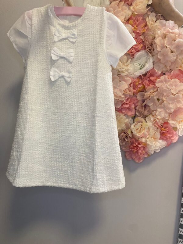 Kleid Valentina mit Schleife / Strickdetails