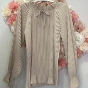 Bluse Chiffon Beige