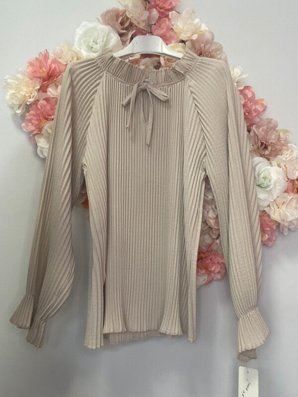Bluse Chiffon Beige