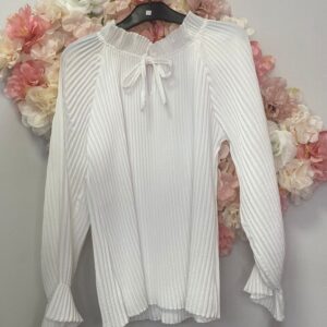 Bluse Chiffon weiss