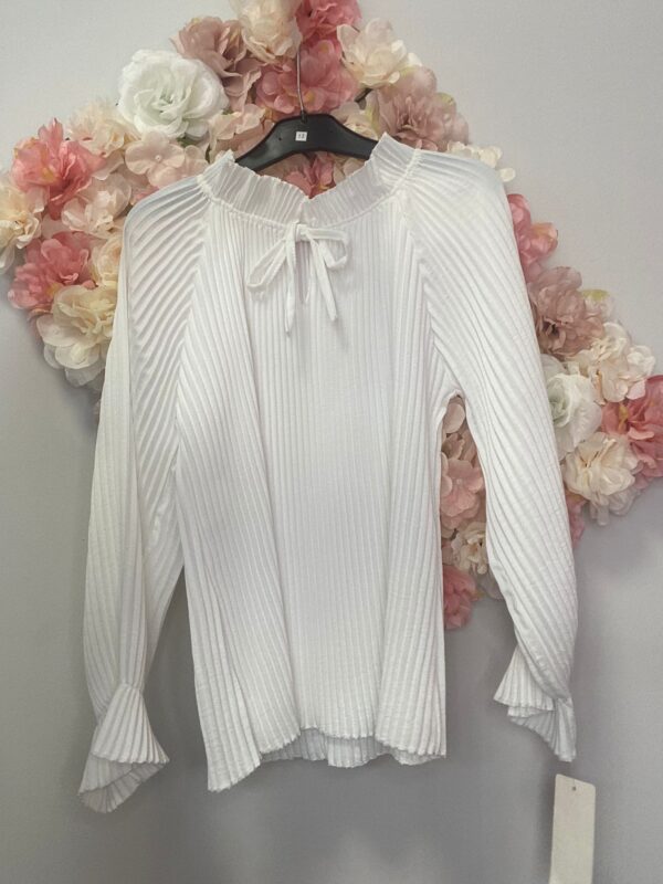 Bluse Chiffon weiss