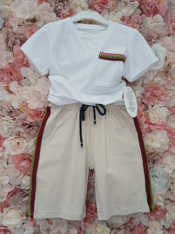 Zweiteiler Set Shirt Shorts Summervibes Jungen